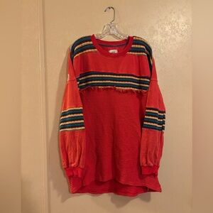 NWOT Urban Outfitters BDG Apollo Oversized Embroidered Long Sleeve top sz M